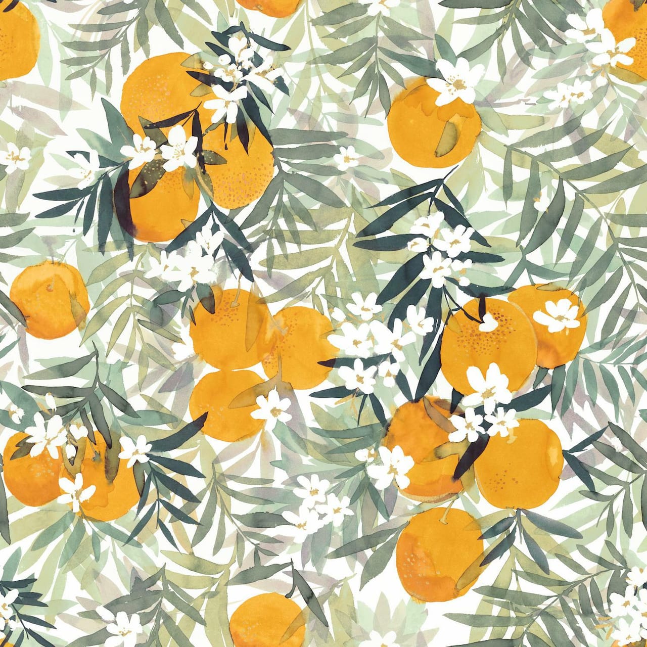 RoomMates Orange Blossom Peel & Stick Wallpaper
